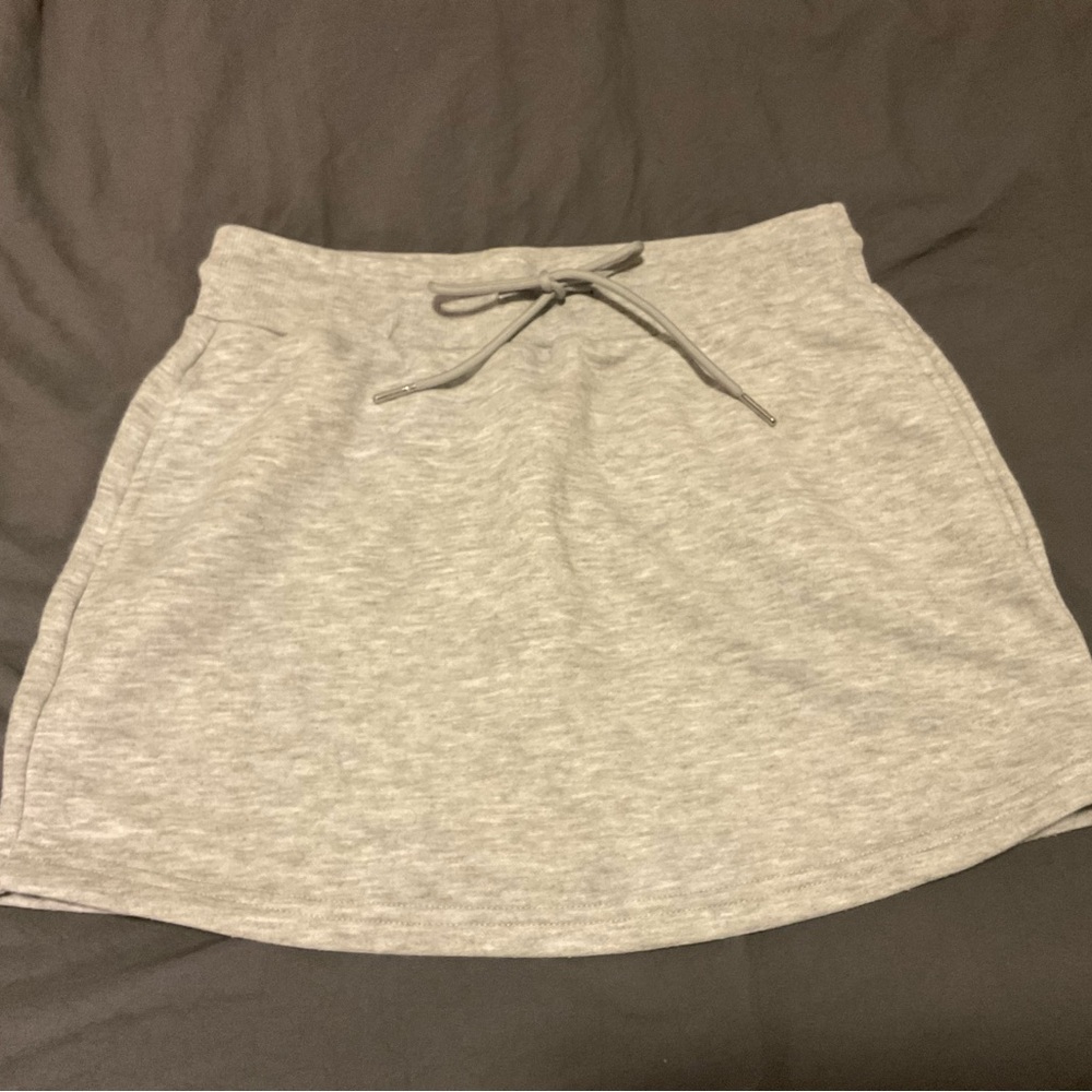 SHEIN Heather Gray Skater Skirt